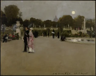 Ogrody Luksemburskie o zmierzchu, 1879